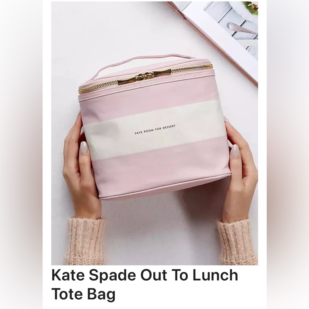 KATE SPADE Out To Lunch Tote Bag Insulated Lunch Tote Small Lunch Cooler - Picture 13 of 15